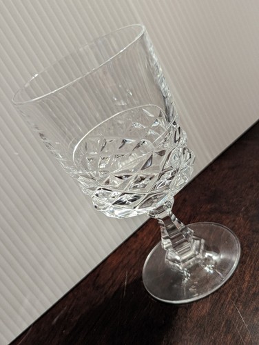 Cristal d'Arques Calice taglio diamantato, 6,25" - USATO - Foto 3 di 5