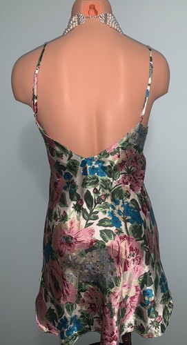 Victorias Secret Petite Nightgown Floral Slip Sexy Vibrant Gold Label Nightie - Picture 5 of 7