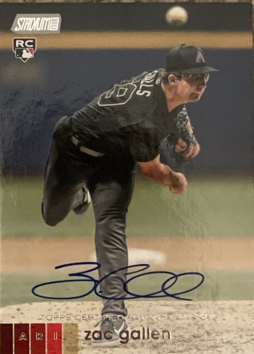 2020 Zac Gallen Topps Stadium Club RC Auto CY YOUNG! - Picture 6 of 7