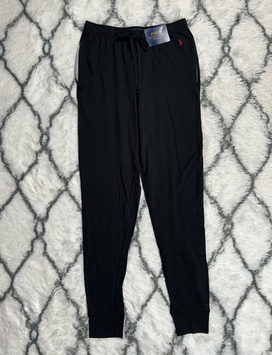 POLO RALPH LAUREN Lounge PJ Jogger Pants Sleepwear Black Men’s Size S *NEW* - Picture 2 of 9