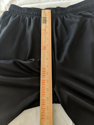 REEBOK Men's Black Gray Exercise Athletic Training Shorts 2XL Stripe  - Picture 14 of 16