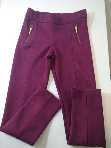 Janie and Jack Girls Pants - Size 10- Beet Color Faux Suede