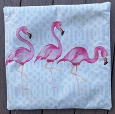 Pink Flamingo Zippered Pillow Cover 17-1/2 x17-1/2