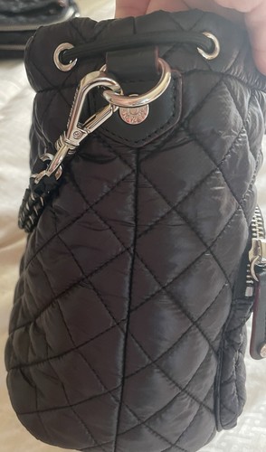 MZ Wallace Crosby drawstring bucket bag, Black, New - Picture 6 of 9