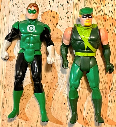 1984 DC COMICS KENNER SUPER POWERS GREEN LANTERN & GREEN ARROW ACTION FIGURES - Picture 4 of 6