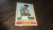 1974 TOPPS #411 GLENN DOUGHTY   FOOTBALL CARD