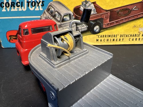 1958-63 Corgi Major Toys 1104 CARRIMORE ABNEHMBARE ACHSE MASCHINENTRÄGER + Box - Bild 4 von 20