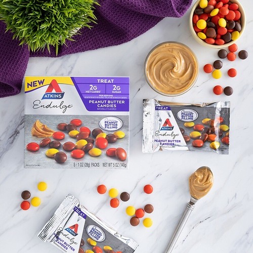 Keto Peanut Butter Candy 5 Pack Low Carb Snack 2g Net Carbs Individually Wrapped - Picture 7 of 11