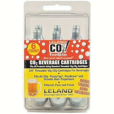 16 Gram Unthreaded CO2 Cartridges For Ukeg Growlerwerks 128 oz Beer Brewing 6 16 Gram Unthreaded CO2 Cartridges For Ukeg Growlerwerks 128 oz Beer Brewing 6