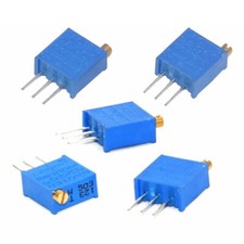 5PCS 3296W Potentiometer Precision Variable Resistor 50R 100R 200R 500R 1K 2K
