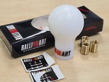 RALLIART Gear Shift Knob Stick Fits Mitsubishi Colt Lancer Evo Evolution - WHITE