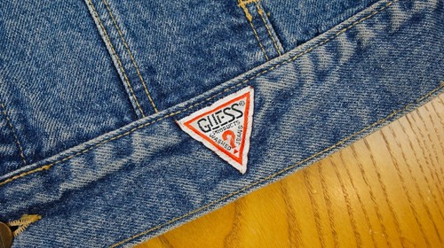 Vintage Guess Jacket Mens Small 80s USA 90s Denim Jean Trucker Georges Marciano - Picture 11 of 16