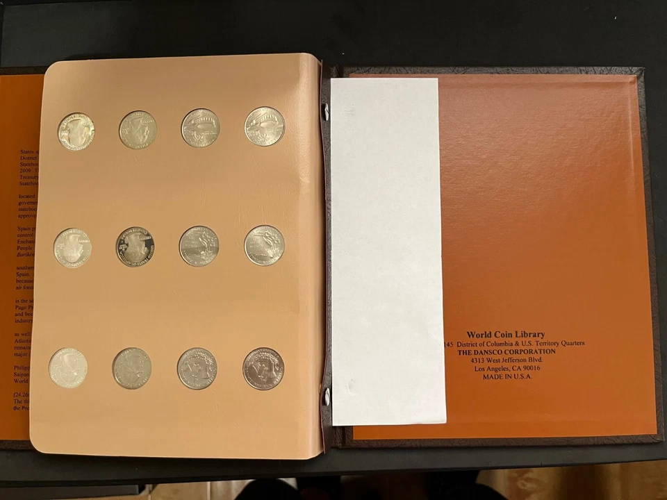 8145 DC & US Territories 2009 PDS&Sil Proof 24Coins  COMPLETE DANSCO - Image 4 of 4