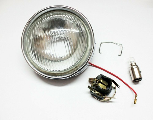 LAMBRETTA LI SERIES 3 HEADLIGHT LAMP INNOCENTI CEV HOLDER & HALOGEN BULB - Picture 1 of 6