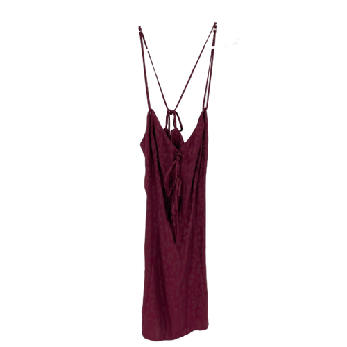 Free People Intimate Kleid weinrot selbstbindend Spaghettiträger Mini Neu mit Etikett Größe XS
