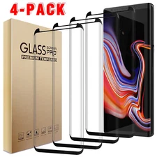 4 Packs Clear For Samsung Galaxy Note 8/Note 9 Tempered Glass Screen Protector