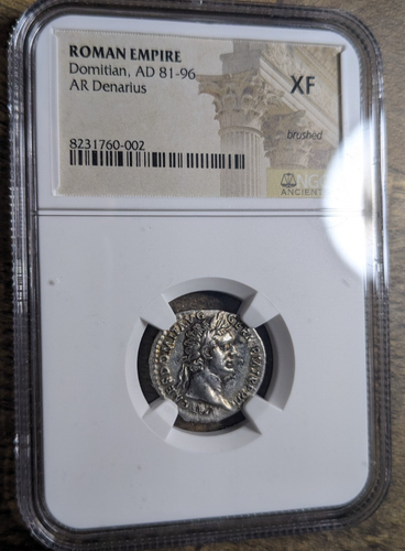 Domitian AR Denarius NGC XF (81-96 AD) - Picture 2 of 4