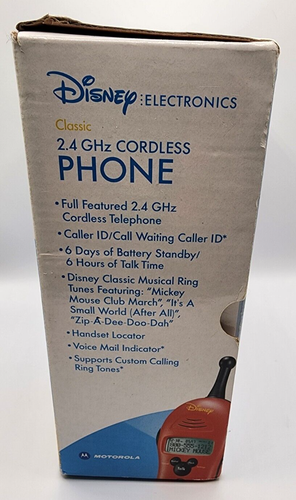 NOWY Motorola Disney Classic 2,4 GHz Telefon bezprzewodowy 53669 - Zdjęcie 2 z 11