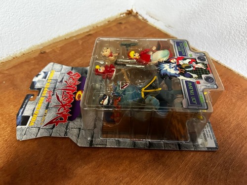 1998 CAPPUCCIO GIOCATTOLO BIZ CAPCOM DARKSTALKERS 3 JON TALBAIN & BABY BONNIE Nuovo 44228 - Foto 4 di 6