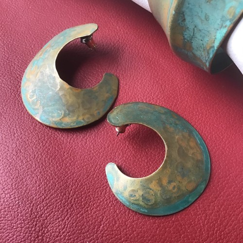 PULSERA MARLA BUCK VINTAGE Verdigris Y Pendientes - Imagen 2 de 8