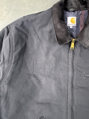 Carhartt JOO1 BLK Detroit NWT Workwear Jacket Coat Men’s 2XL Blanket Lined - Picture 3 of 12
