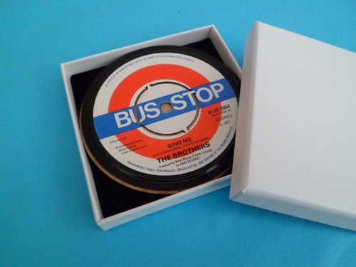 DRINKS COASTERS - Upcycled Vinyl Records Original Singles Vinyl Records - List B - Picture 489 of 536