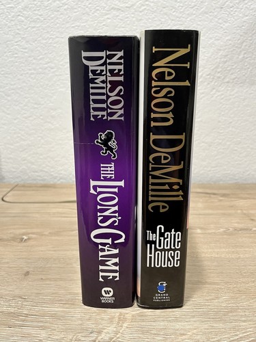 Nelson DeMille Book Lot (The Lion’s Game, The Gate House) First Edition, HC DJ - Picture 2 of 10