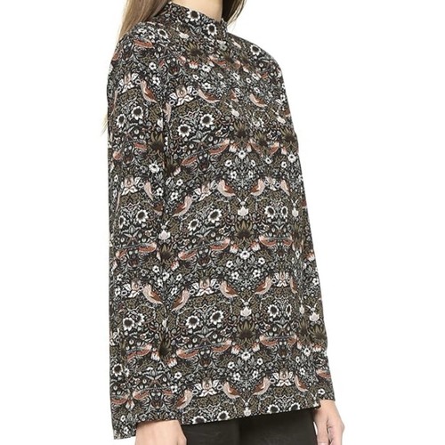 Neu Marc Jacobs Strawberry Thief Kreppbluse für Damen Größe Small William Morris - Bild 2 von 12