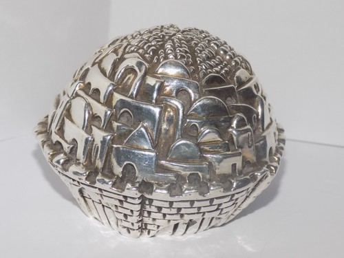 argento sterling sam philipe ornamento scultoreo peso carta gerusalemme 3000 - Foto 2 di 4