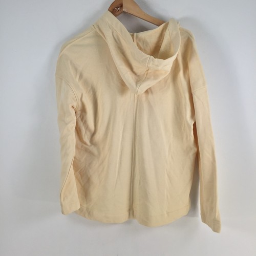 Sussan womens jacket size XS yellow zip hooded long sleeve cotton blend 065858 - 第 5/8 張圖片