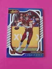 2022 Panini Absolute Spectrum Blue /50 Carson Wentz #96 Washington Commanders
