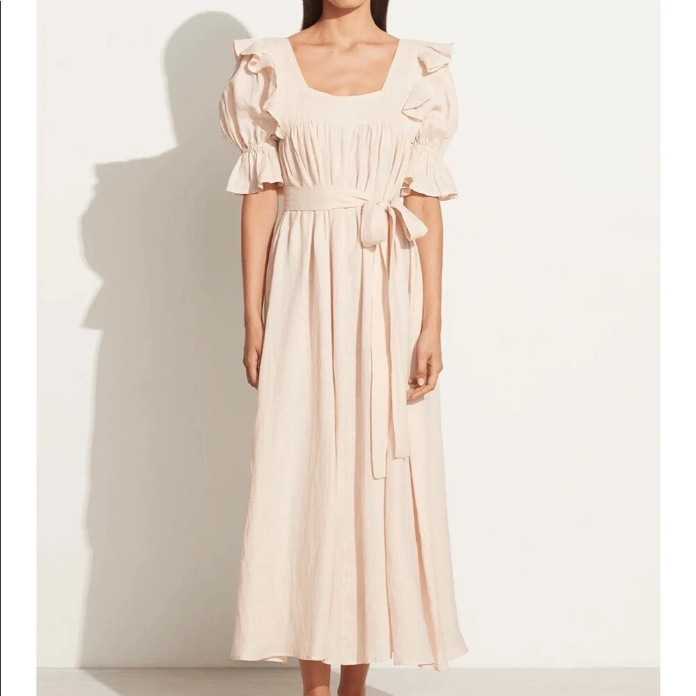 Peach meringue store bridesmaid dress