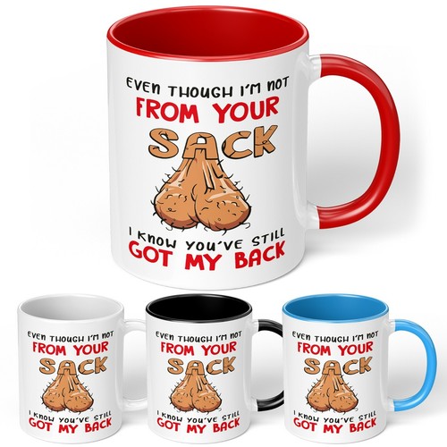 Vatertag Becher Geschenk Stiefvater Weihnachten Geburtstag Vater nicht aus deinem Humor lustig - Bild 2 von 31