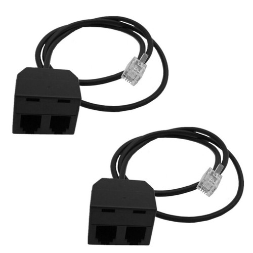Y Splitter RJ9 Telephone Training Adapter for Phone Training and Conferences - Zdjęcie 3 z 10