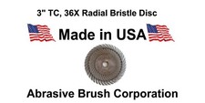 3" TC 36X, Abrasive Radial Disc, Bristle Disc, Bristle Brush, Box of 40 discs