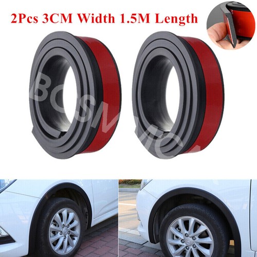 Rubber Car Wheel Trim Flares Wheel Eyebrow Protection Anti-collision Strips 2Pcs - Picture 2 of 10
