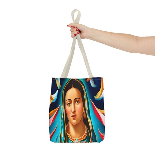 Colorful Our Lady of Guadalupe AOP Tote Church Bag Religious Catholic Gifts - Picture 35 of 67