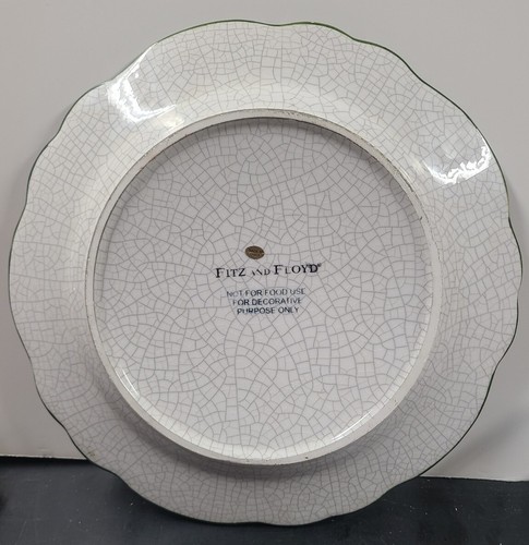 Vintage Fitz & Floyd Black Brown with Fruit Platter Large Plate - Picture 8 of 12