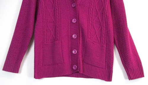 BUTTON UP CARDIGANS 95% ACRYLIC 5%ELST 9 COLS S/M(12-14) M/L(14-16) L/XL(18-20) - Picture 58 of 59