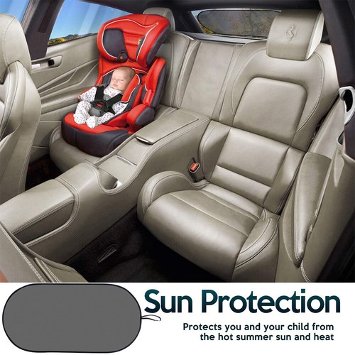 Car Rear Window Screen Sun Shade Mesh Cover Static Cling Windshield Visor Shield - Foto 4 di 7