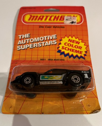 MATCHBOX IMSA Mustang MB11 schwarz NEU in BP MACAO 1986 - Bild 3 von 4