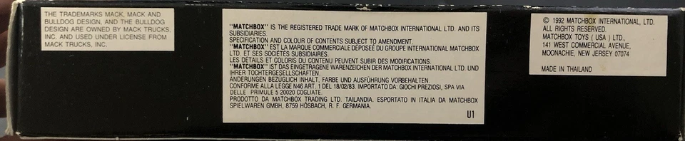 1992 #18 DALE JARRETT INTERSTATE MATCHBOX SUPER STAR TRANSPORTER 257 Vg1 - Image 4 of 4