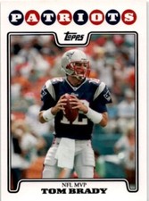 2008 Topps #328 Tom Brady MVP Football