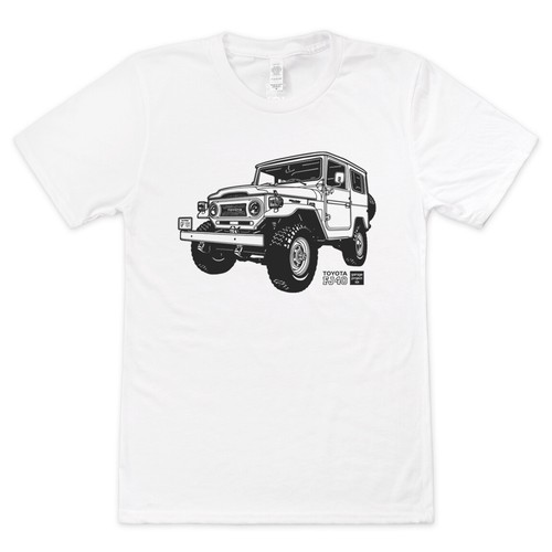Toyota FJ40 Land Cruiser Graphic printed on Men's T-shirt - Picture 4 of 5