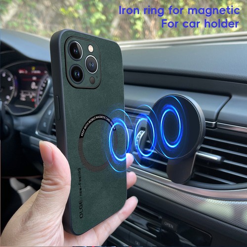 Für iPhone 16 Pro Max 15 14 13 12 11 Magnet Slim PU Leder Robust Handyhülle - Bild 53 von 53