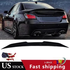 Closs Black Trunk Spoiler Wing For 2004-2010 BMW 5-Series E60 Sedan PSM-Style