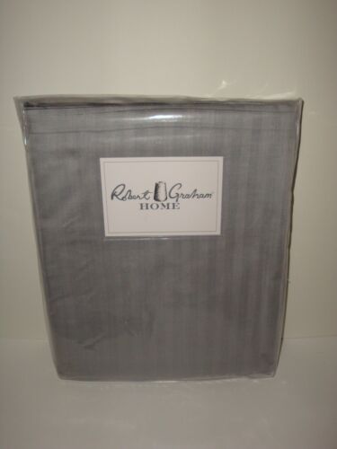Robert Graham Herringbone Queen Duvet Cover Standard Shams Set Charcoal Gray - Picture 2 of 11