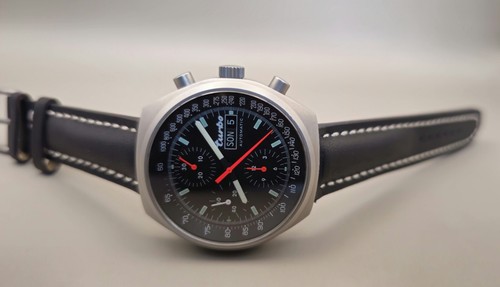 Rarität ähnlich Sinn Orfina Tutima Porsche Chronograf ETA 7750 Swiss Top NOS