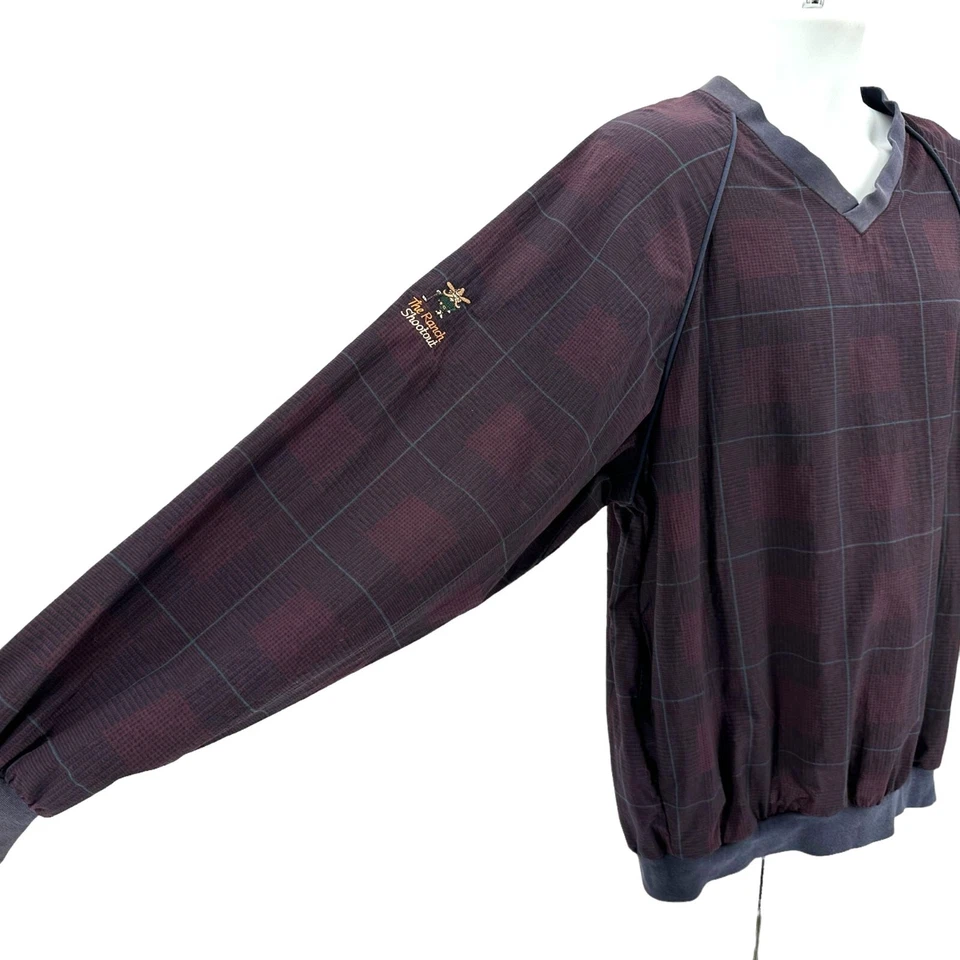 Chaqueta grande vintage Slazenger para hombre golf rancho tiroteo nailon suéter a cuadros Foto 3 de 4