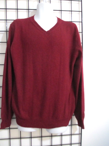 APT 9 🔥 HERREN XL == CRANBERRY / V-AUSSCHNITT / KASCHMIR PULLOVER - Bild 1 von 6